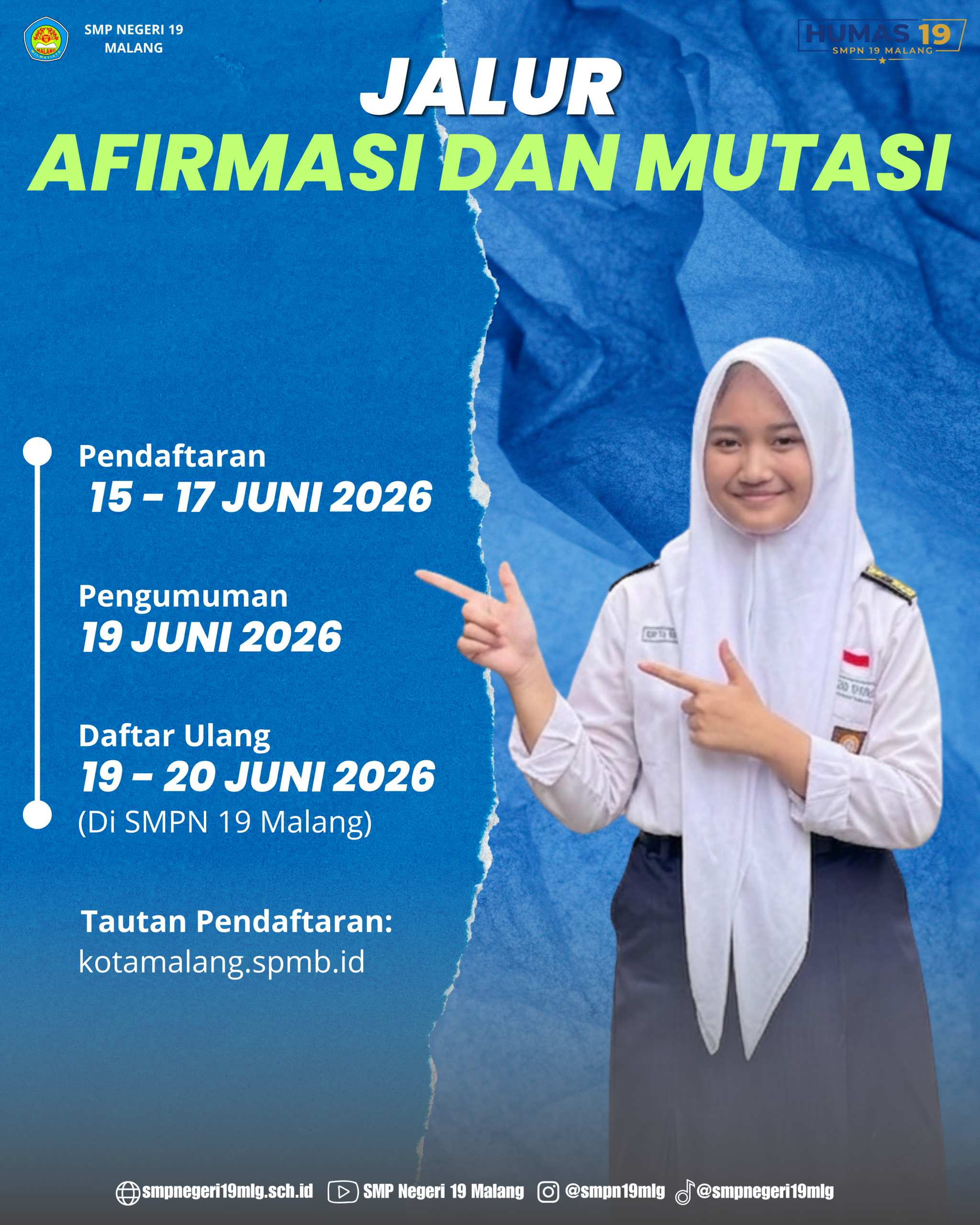 PENGUMUMAN SPMB JALUR AFIRMASI DAN MUTASI